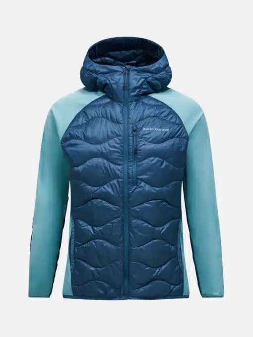 Peak Performance Helium Hybrid Down Hood Jacket Men Mountain lake/Deluded Vision