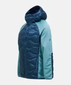 Peak Performance Helium Hybrid Down Hood Jacket Men Mountain lake/Deluded Vision