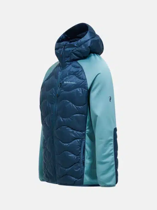 Peak Performance Helium Hybrid Down Hood Jacket Men Mountain lake/Deluded Vision