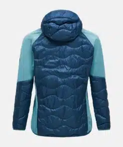 Peak Performance Helium Hybrid Down Hood Jacket Men Mountain lake/Deluded Vision
