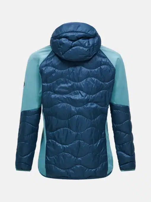 Peak Performance Helium Hybrid Down Hood Jacket Men Mountain lake/Deluded Vision