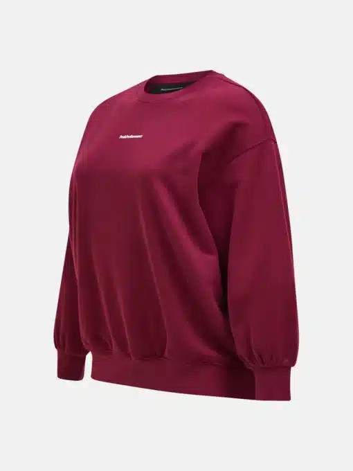 Peak Performance Cotton Terry Crew Women Vertical Zenith