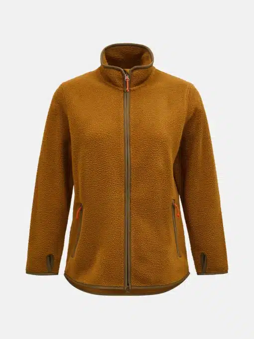 Peak Performance Pile Zip Jacket Women Earthy Summit