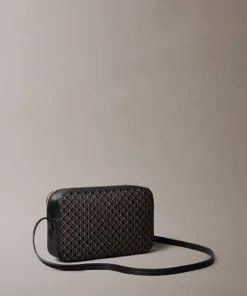Calvin Klein Allover Monogram Logo Camera Bag Black AOP