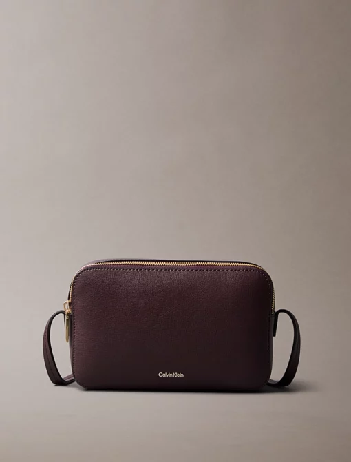 Calvin Klein Foil Logo Camera Bag Fudge/Espresso