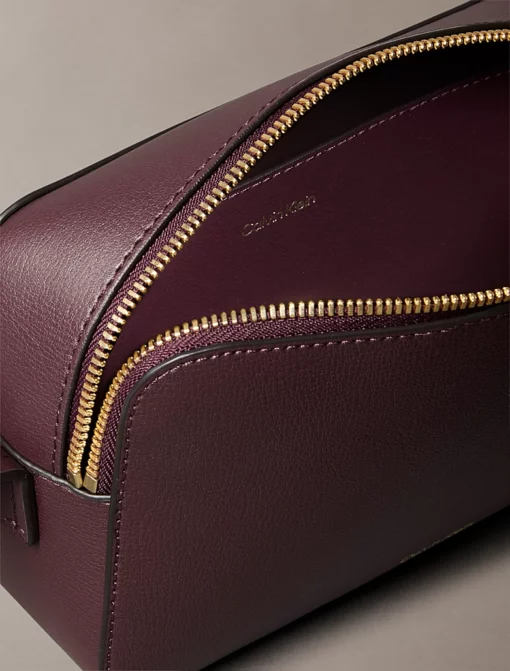 Calvin Klein Foil Logo Camera Bag Fudge/Espresso