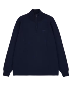 Makia Coal Half Zip Knit Navy