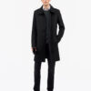 Tiger of Sweden Aleric Funnel-Neck Coat Black