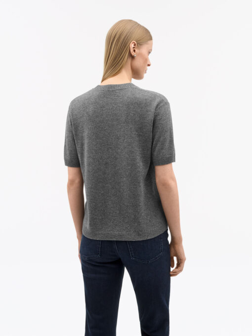 Tiger of Sweden May Wool Cashmere T-shirt Dark Grey