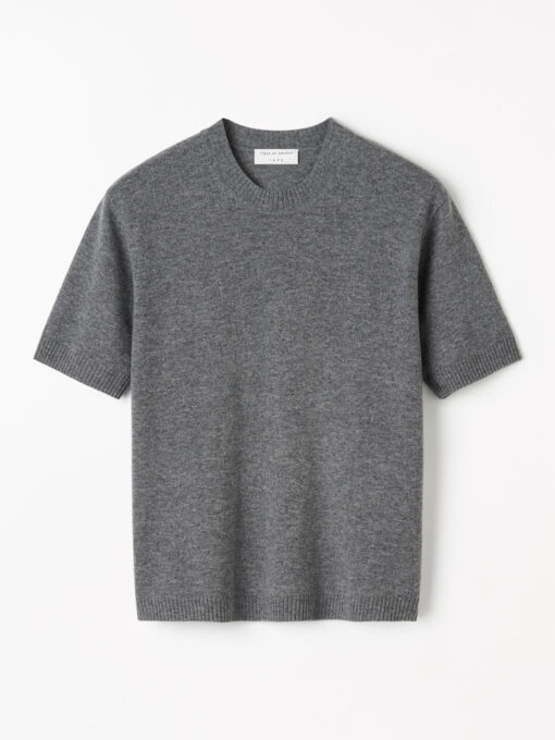 Tiger of Sweden May Wool Cashmere T-shirt Dark Grey