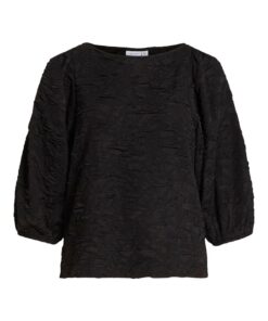 Videvera Boatneck Top Black Beauty