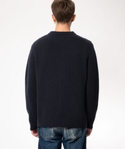 Nudie Jeans August Rib Wool Navy