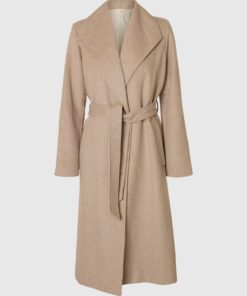 Slfrosa Wool Blend Coat Sandshell