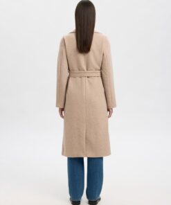 Slfrosa Wool Blend Coat Sandshell