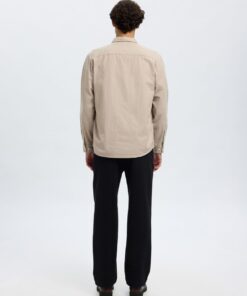 Slhregnoah Brushed Shirt Egret