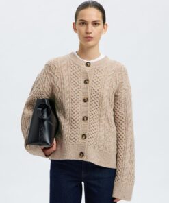 Slfnelly O-Neck Cardigan Birch