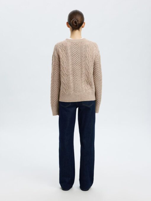 Slfnelly O-Neck Cardigan Birch