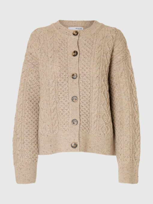 Slfnelly O-Neck Cardigan Birch