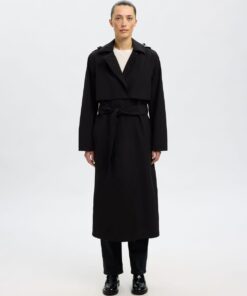 Slfaline Tech Trenchcoat Black