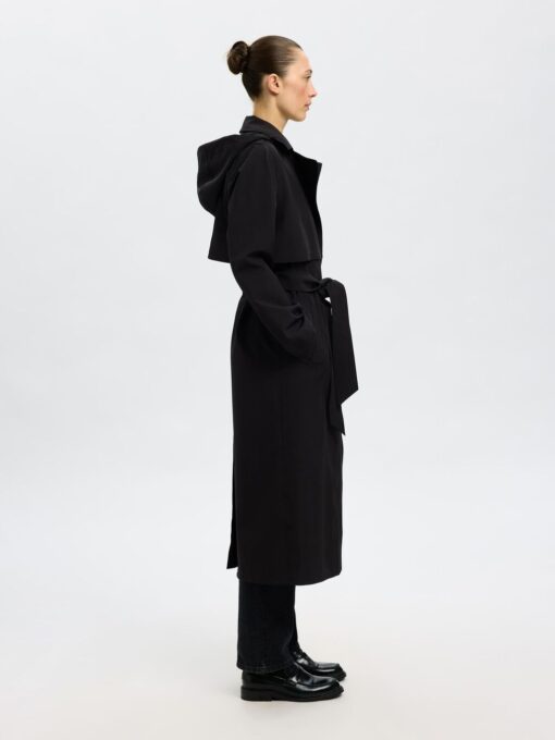Slfaline Tech Trenchcoat Black