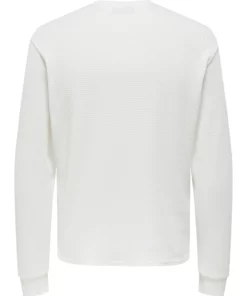 Onstobie Reg LS Henley Tee White