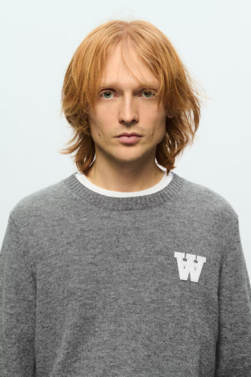 WWTay Lambswool Pullover Light Grey Melange