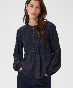 Part Two SiffePW Blouse Dark Navy