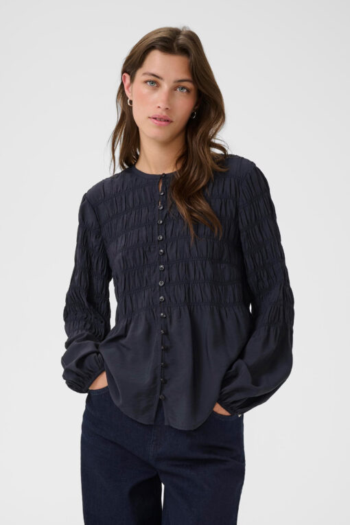 Part Two SiffePW Blouse Dark Navy
