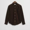 Gant Reg Corduroy Shirt Rich Brown