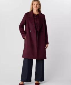 Comma, Wool Coat Red