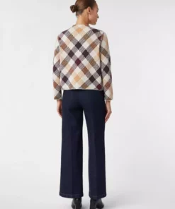 Comma, Check Pullover Beige