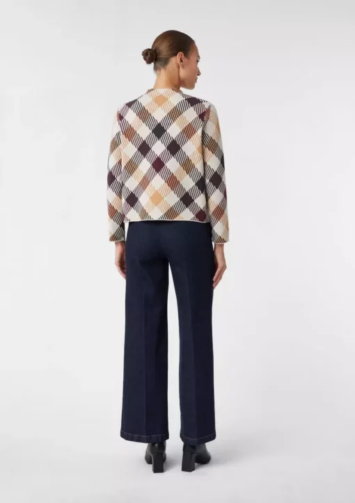Comma, Check Pullover Beige