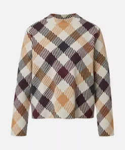 Comma, Check Pullover Beige