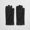 Gant Cashmere Lined Leather Gloves Black