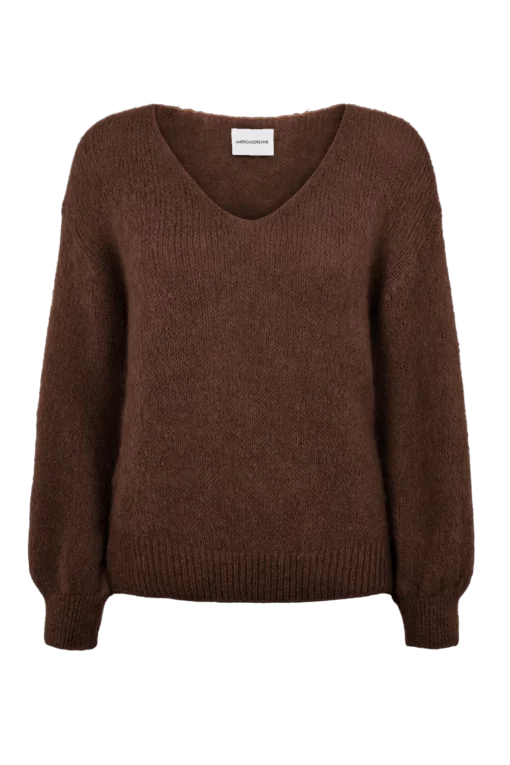 American Dreams Milana LS Alpaca Pullover Cocoa