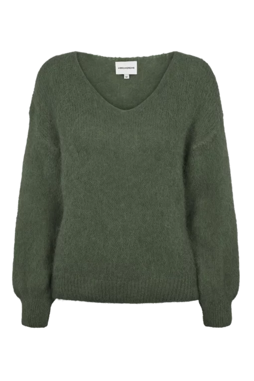 American Dreams Milana LS Alpaca Pullover Seaweed Green