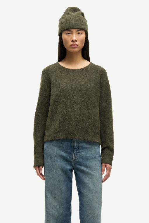 Samsøe Samsøe Nor O-neck Short Deep Forest