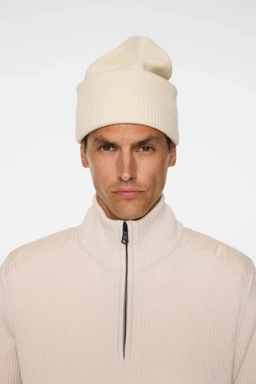 J.Lindeberg Monti Cashmere Blend Beanie Moonbeam
