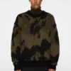 J.Lindeberg Nate Graphic Jacquard Knit Forest Green