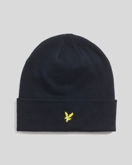 Lyle & ScottMerino Wool Blend Beanie Dark Navy
