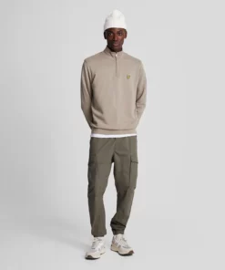 Lyle & Scott Cotton Merino 1/4 Zip Jumper Cove