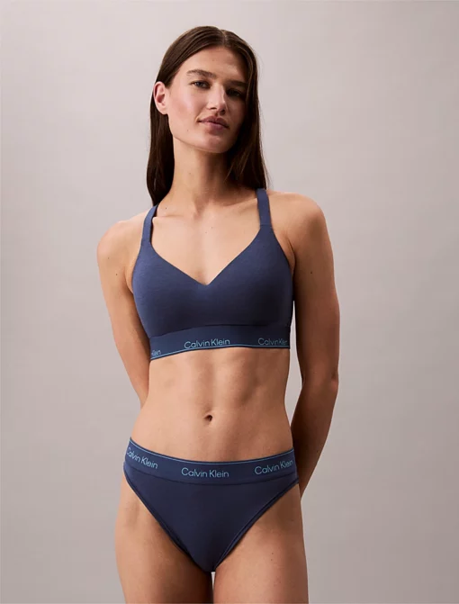 Calvin Klein Lift Bralette - Icon Cotton Modal Dark Denim