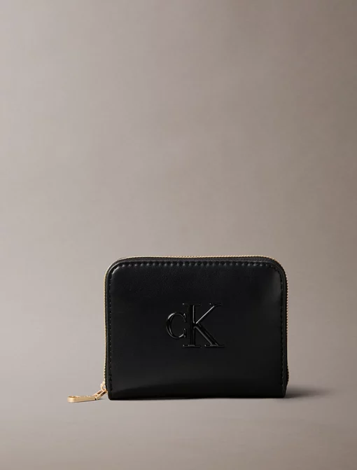 Calvin Klein Soft Touch RFID Zip Around Wallet Black