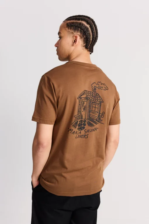 Makia Sauna T-Shirt Sepia