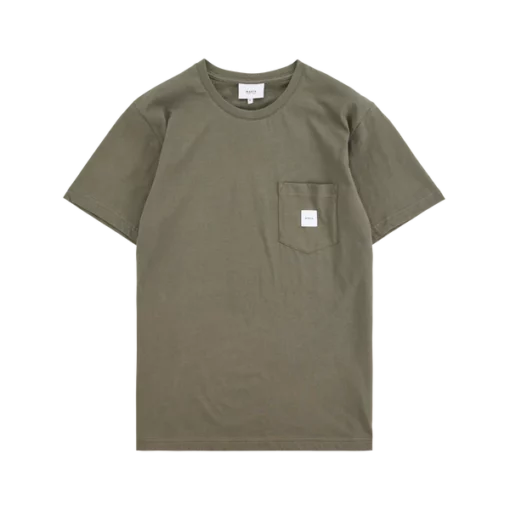 Makia Square Pocket T-shirt Thyme
