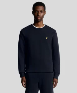 Lyle & Scott Cotton Crew Neck Sweatshirt Dark Navy