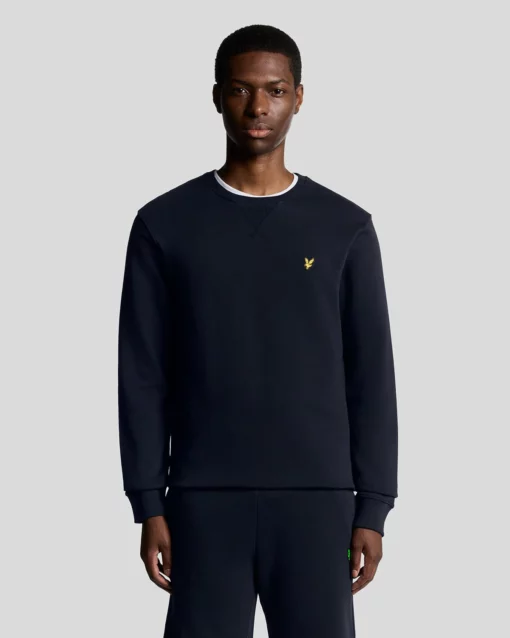 Lyle & Scott Cotton Crew Neck Sweatshirt Dark Navy