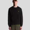 Lyle & Scott Cotton Crew Neck Sweatshirt Jet Black