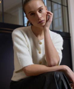 Rue de Femme Elisa Knit Cardigan Off White