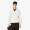 Lacoste Zip-Up High Neck Interlock Sweatshirt White